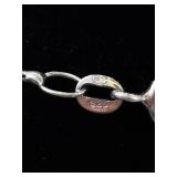 .925 Sterling Silver Crystal Cross Pendant Necklace