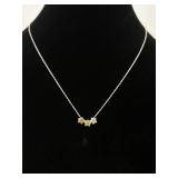 .925 Sterling Silver Vermeil Star Necklace
