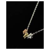 .925 Sterling Silver Vermeil Star Necklace