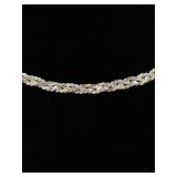 .925 Sterling Silver Dual Strand Necklace