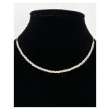 .925 Sterling Silver Dual Strand Necklace