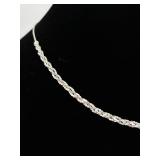 .925 Sterling Silver Dual Strand Necklace
