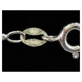 .925 Sterling Silver LONG Box Chain Necklace