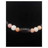Jasper, Quartz and Onyx Stone Necklace