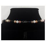 Jasper, Quartz and Onyx Stone Necklace