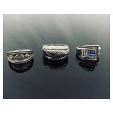 Lot of 9 WELL MADE Heavier Fashion Rings