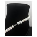 Freshwater Pearl Necklace and Bracelet Set