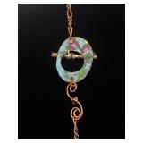Artisan Enamel Necklace and Earring Set