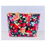 Authentic Dooney & Bourke Rose Garden Bloom PVC Shopping Tote Bag