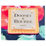 Authentic Dooney & Bourke Rose Garden Bloom PVC Shopping Tote Bag