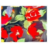 Authentic Dooney & Bourke Rose Garden Bloom PVC Shopping Tote Bag