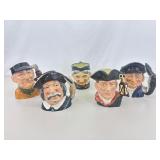 Lot of 5 LARGE 7.5" etc. Royal Doulton Mugs