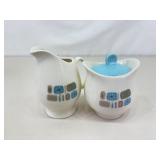 1960s Canonsburg Pottery Temporama 12 Person Desert Set