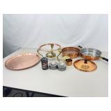 Vintage Copper Double Boiler Set