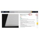 Pallet of 17 cases of 2x4 ft ceiling eggcrate by Plasticade TC-24-2448-2pk