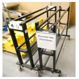 Two steel racks on wheels 8x49x35