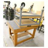 2 Work tables on wheels