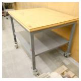 Work table on wheels 30x36 adustable height