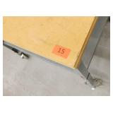 Work table on wheels 30x36 adustable height