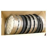 Box of 9 clocks