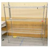 Wire shelving unit