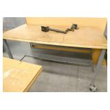 60x30 workbench on wheels and a monitor mount