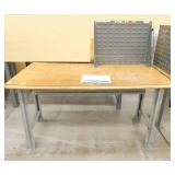 60x30 workbench and a parts bin hanger