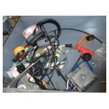 Wire shelving unit and contents including a AO Stereo Star microscope 1 to 6X