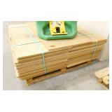 2 pallets of steel shelving with wood shelves 2