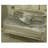 Pallet of wire shelving approx 24 pieces