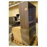 Nice wood laminate bookcase 36x14x65 and 2-drawer file cabinet 36x24x29