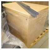 Nice wood laminate bookcase 36x14x65 and 2-drawer file cabinet 36x24x29
