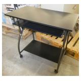 Portable desk and 2 drawer lateral file cabinet