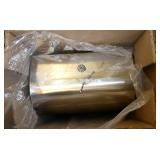Pallet of misc items - flexible duct, case of feminine napkins and new stainless dispenser