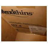 Pallet of misc items - flexible duct, case of feminine napkins and new stainless dispenser