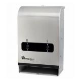 Pallet of misc items - flexible duct, case of feminine napkins and new stainless dispenser