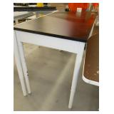 Steel frame, adjustable height table with laminate top 60x27