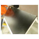 Steel frame, adjustable height table with laminate top 60x27