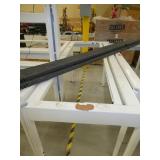 Steel frame, adjustable height table with laminate top 72x30