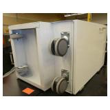 Two heavy steel rolling cabinets 19x24x34 One of each style