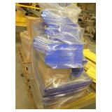 Pallet of empty parts bins