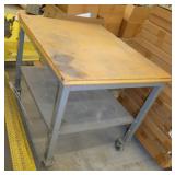 36x30 adjustable height rolling work table/bench
