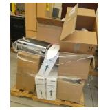 Pallet of misc parts, prototype stuff, some camera things, some filament