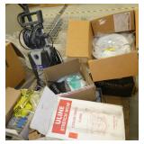 Pallet of misc including a pressure washer, stretch wrap, hose and misc parts