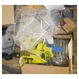 Pallet of misc including a pressure washer, stretch wrap, hose and misc parts