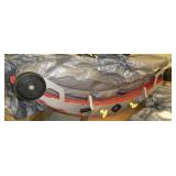 Rubber squeegee assembly for scrubber