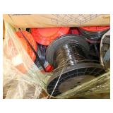 Pallet of misc rolls of plastic filament