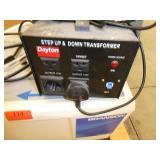 Bransonic 8800 Ultrasonic bath and a Dayton Step Up/Down transformer