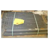 shelving unit with 3 wire shelves 2x4ft