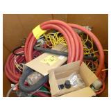 Gaylord pallet with lots of hose of various kind